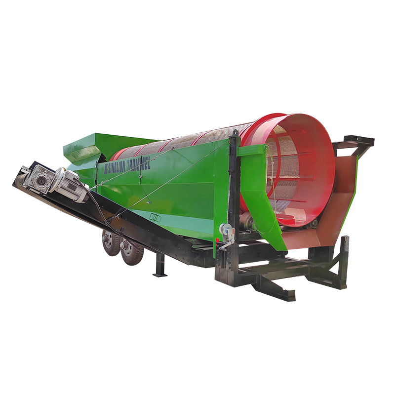 380V/415V/440V Voltage Écran de tambour de compost lourd avec générateur diesel
