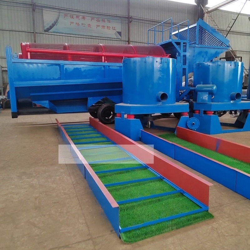 Séparateur de flottaison et écran à tambour en acier inoxydable pour système de séparation d'or 50T-500T