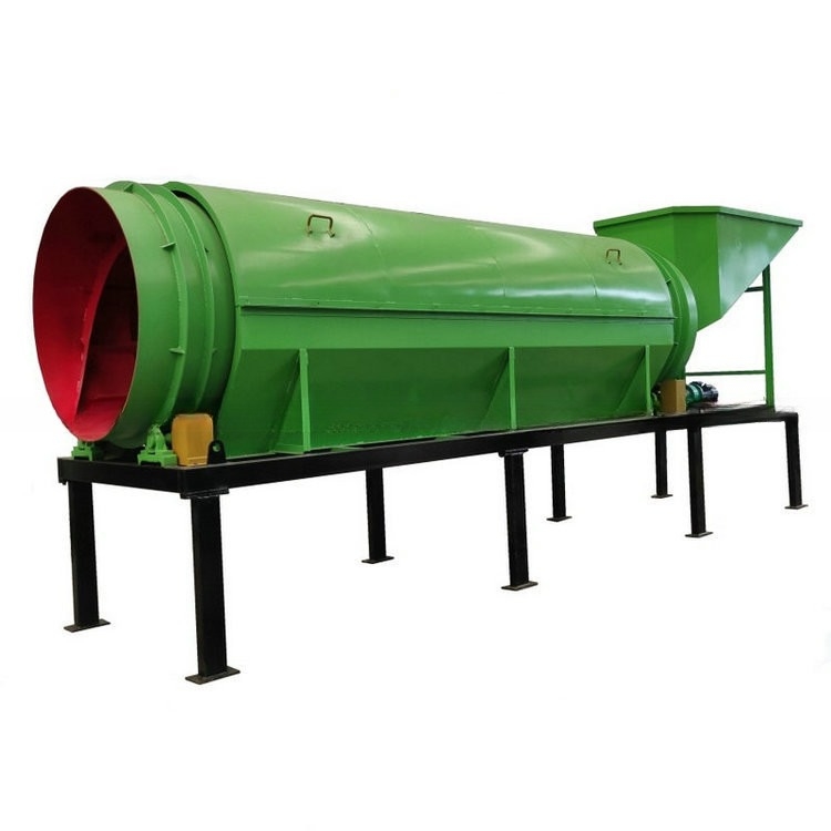 Écran à tambour en fil d'acier tissé 2200 kg pour l'usine de dépistage des poussières de sciure de bois et de bois de chauffage