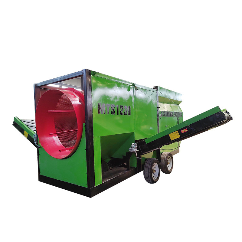Séparateur agricole à taux de récupération élevé, sélecteur à tambour à tambour mobile pour le compost de sol