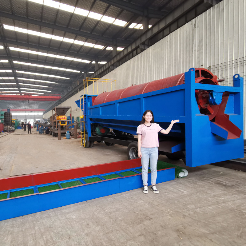 Petite usine de lavage de minéraux de tambour d'or pour la capacité selon et séparateur de gravité