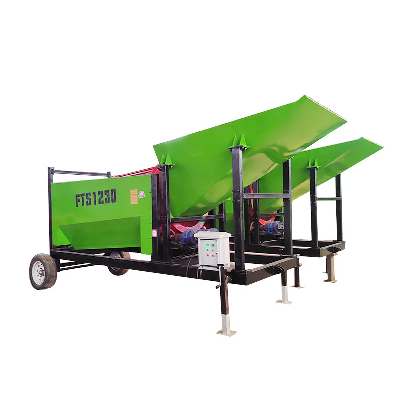 Écran de tambour portable à bois de chauffage à deux moteurs à vibration pour une agriculture sans tracas