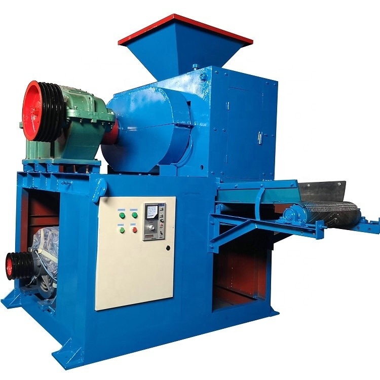 10-15 t/h ligne de production complète de briquettes au charbon 750 machine à rouleaux pour briquettes