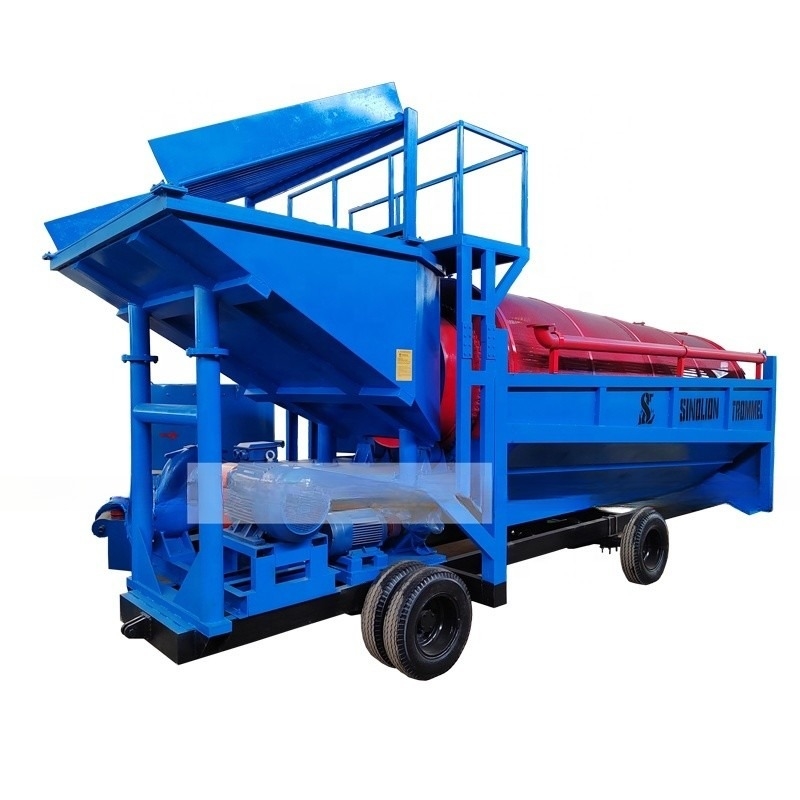 Voltage 380V/415V/440V Machine minière industrielle Écran rotatif Laverie d'or Écran à tambour mobile