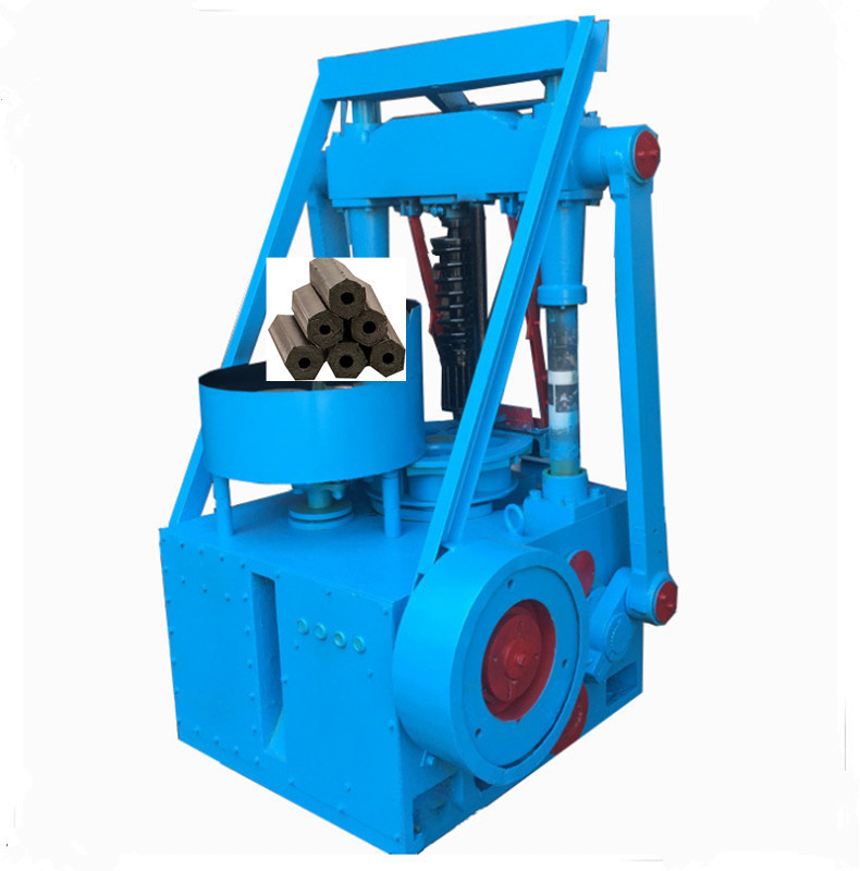 1-30t/h BBQ Charbon de bois de coco coquille de coco Charbon de bois de bambou Charbon de bois Hexagone Briquette machine