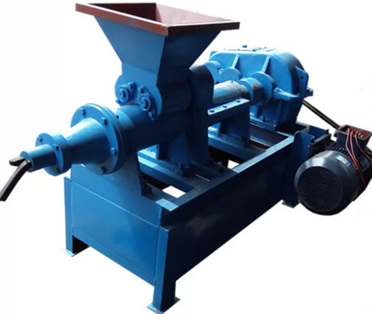Moteur à courant alternatif Hexagon Charcoal Extrude Stick Briquette Machine avec conception 800-1000 kg par heure