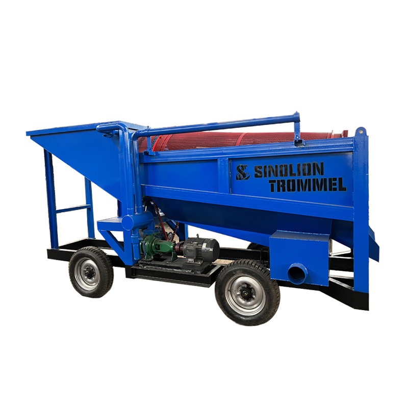 220V/380V séparateur de sable d'or Alluvial machines minières d'or usine de lavage d'or écran à tambour