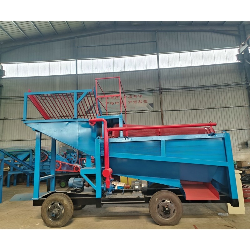 Usine mobile de lavage d'or de 50 tonnes pour le traitement des équipements d'extraction aurifère alluviaux