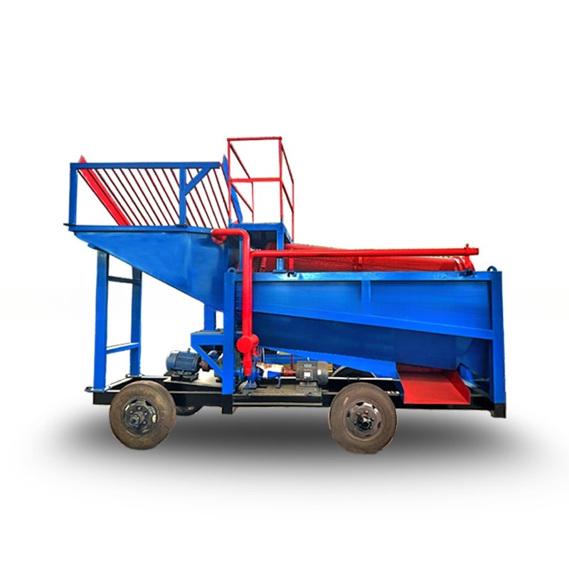 2000 kg de capacité Portable Trommel Machine à laver l'or ligne pour le traitement de l'or de petite taille